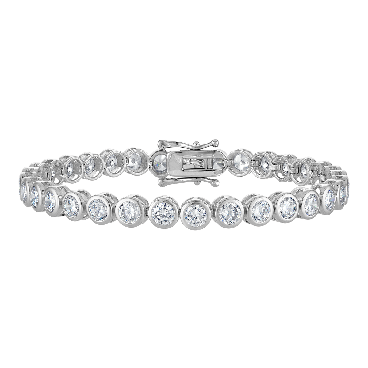 Bezel Set Round Tennis Bracelet