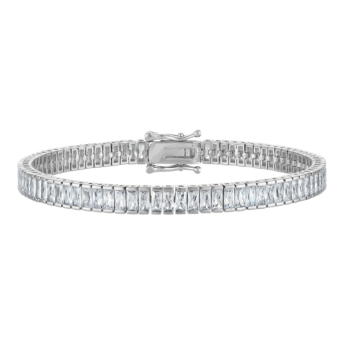 Emerald Bezel Tennis Bracelet