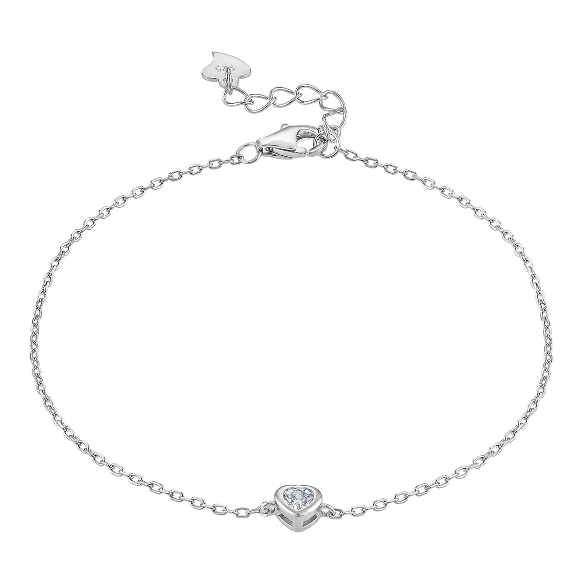 Bezel Charm Chain Bracelet