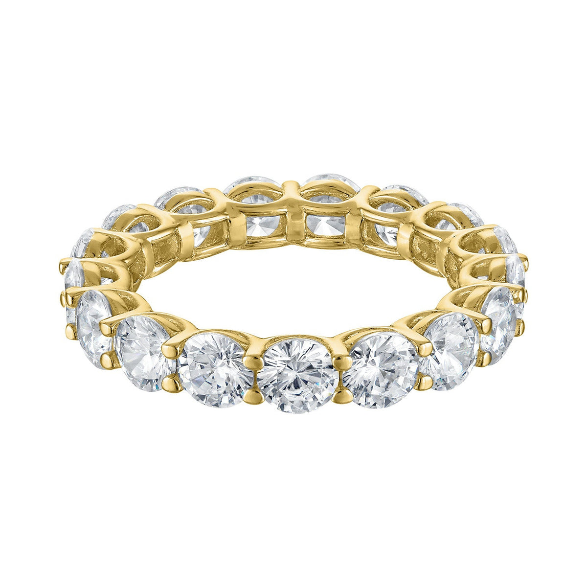Round Eternity Band Ring CZ