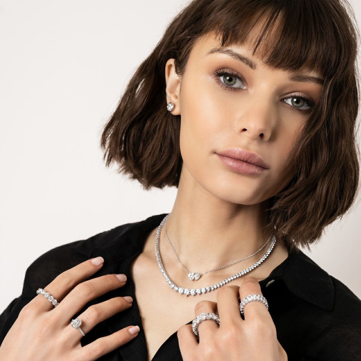 Graduated Tennis Necklace